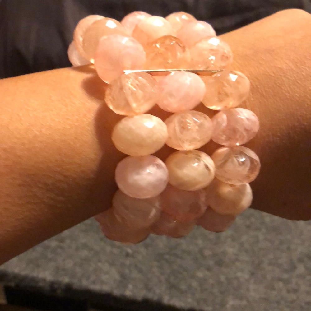 Cute pink super chunky bracelet